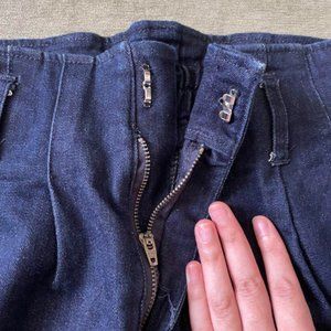 ★ denim tight skirt